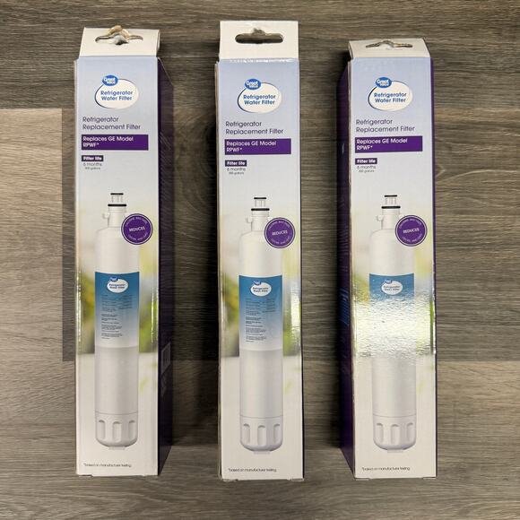 Lot of 3 Great Value Refrigerator Water Filter Replaces GE Model RPWF 6months - Picture 2 of 4